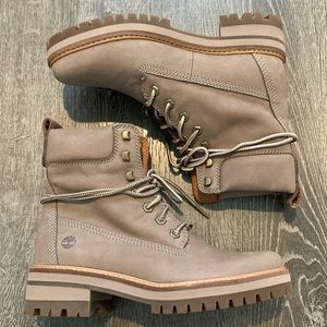 Timberland Women’s Boots NWOB Size 8 Courmayeur Valley Taupe Nubuck
